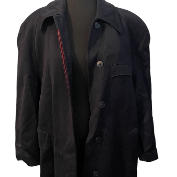 Harve‎ Benard Wool Women's Trench Coat, Navy Blue, Size 12 - Picture 3 of 14